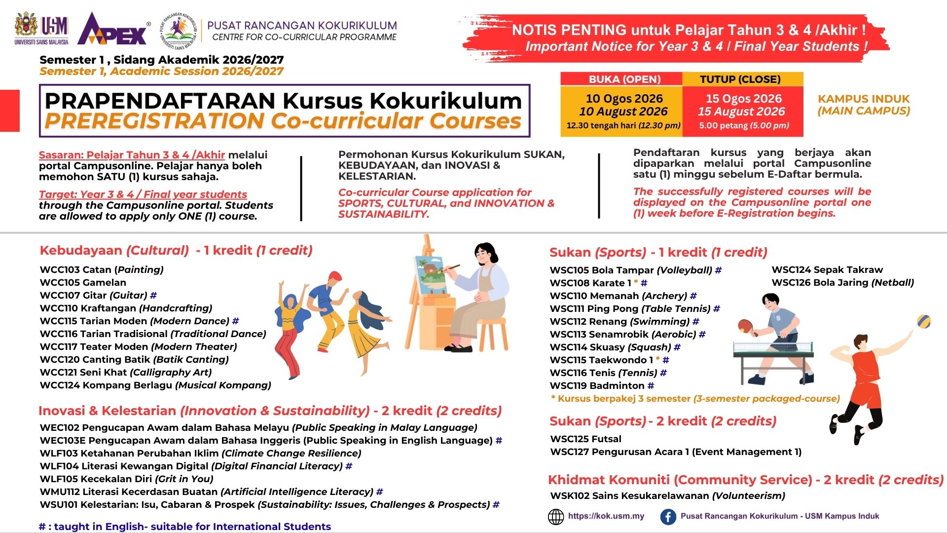 Hebahan PraPendaftaran Sem1 SA202627